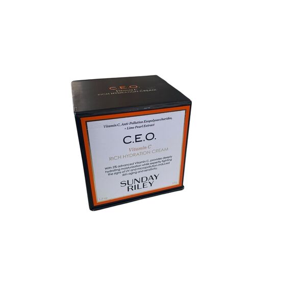 Sunday Riley C.E.O. Vitamin C Rich Hydration Cream 1.7oz New Open Box - Picture 1 of 2
